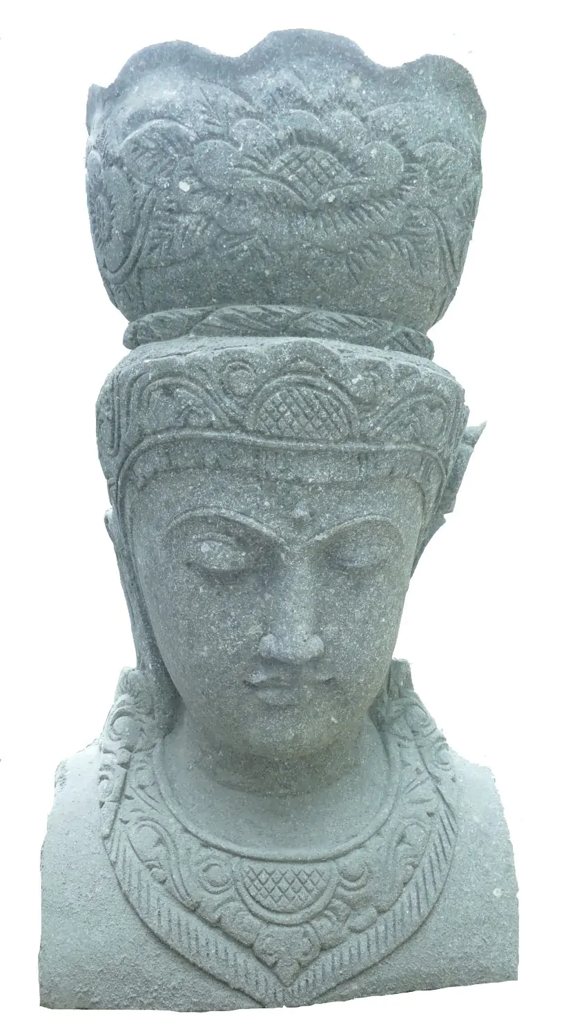  Product image 1 of the product “Ken Dedes Head with Pot, in the sizes from 60cm to 150cm, Natural finish ”